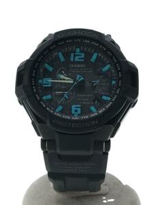 CASIO◆ソーラー腕時計・G-SHOCK/アナログ/BLK