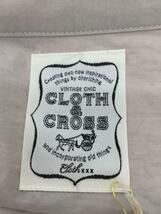 Cloth & Cross◆23SS/タイプライターシャツワンピース/1/コットン/無地/OP-L430_画像3