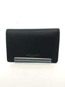 SAINT LAURENT◆6連レザーキーケース/レザー/BLK/メンズ/CFP360432/使用感有