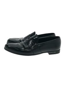 PRADA◆コインローファー/UK8/BLK/レザー/CALZATURE