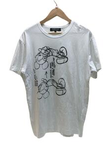 COMME des GARCONS HOMME DEUX◆2020AW/MICKEY/Tシャツ/L/コットン/WHT