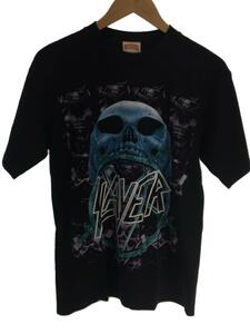 90s/SLAYER/両面プリントTシャツ/M/コットン/BLK