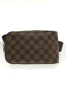 LOUIS VUITTON* Geronimo s_ Damier *eben_BRW/PVC/BRW