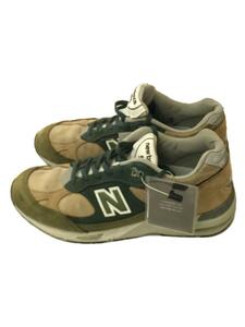 NEW BALANCE◆991/Made In England/LEATHERローカットスニーカー/UK7.5/GRN/レザー/M991NTG