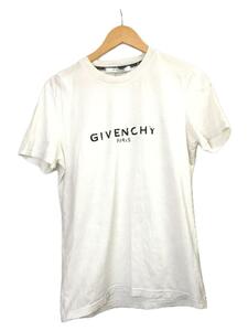 GIVENCHY◆20SS/ヴィンテージロゴT/Tシャツ/XS/コットン/ホワイト/無地/BM70K93002/シミ有