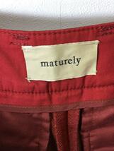 maturely◆Glossy Jersey Slacks/ボトム/1/ポリエステル/RED/無地_画像4