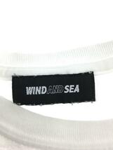 WIND AND SEA◆DLM T-SHIRT/Tシャツ/L/コットン/WHT/毛羽立ち_画像3