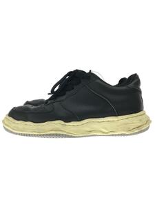 MIHARA YASUHIRO◆WAYNE LEATHER LOW/ローカットスニーカー/44/ブラック/レザー/22AW