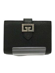 GIVENCHY◆コインケース/カードケース/レザー/BLK/無地/メンズ/BB601HB032