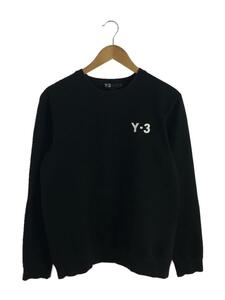 Y-3◆スウェット/M/コットン/BLK/無地/1AX001/色褪せ有