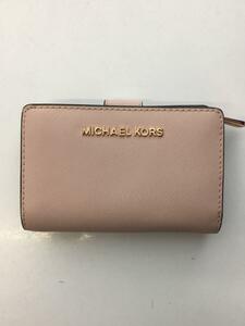 MICHAEL KORS◆財布/JET SET TRAVEL BIFLD ZIP/PVC/PNK/レディース/35T9RTVF2L