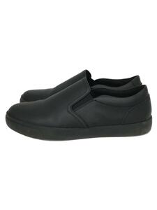 Clarks◆ローカットスニーカー/24.5cm/BLK/レザー