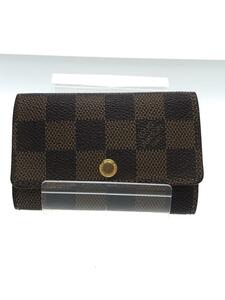 LOUIS VUITTON◆ミュルティクレ6_ダミエ・エベヌ_BRW/N62630/レザー/BRW/6連