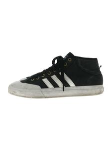 adidas◆MATCHCOURT MID/ハイカットスニーカー/28cm/BLK/キャンバス/BB8574