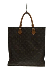 LOUIS VUITTON◆サック・プラ_モノグラム_BRW/PVC/BRW/ルイヴィトン