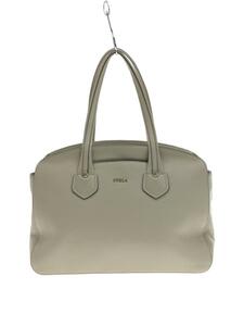 FURLA◆ハンドバッグ/レザー/BEG/無地/885252/GIADA M TOTE W ZIP