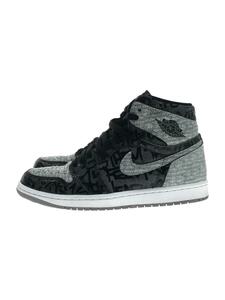 NIKE◆ハイカットスニーカー/26.5cm/GRY/555088-036/AIR JORDAN 1 RETRO Rebellio