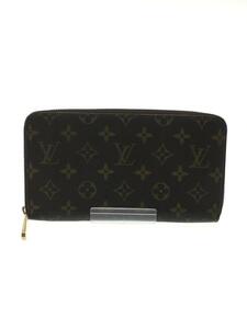 LOUIS VUITTON◆ジッピー・オーガナイザー_モノグラム_BRW/PVC/BRW/レディース