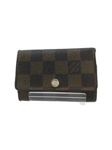 LOUIS VUITTON◆LOUIS VUITTON/ミュルティクレ6_ダミエ・エベヌ_BRW/レザー/ブラウン/メンズ/N62630