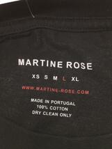 MARTINE ROSE◆使用感有/90-91 A&W COLLECTION/Tシャツ/L/コットン/BLK_画像3