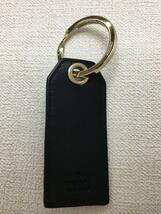 GUCCI◆キーホルダー/レザー/BLK/総柄/メンズ_画像2