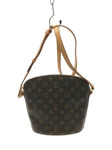 LOUIS VUITTON◆ドルーオ_モノグラム_BRW/ショルダーバッグ/PVC/ブラウン/茶