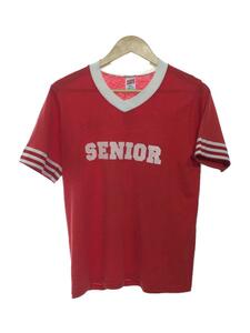 SOFFE SHIRTS/80s-90s/ナンバリングT/Tシャツ/M/ポリエステル/RED