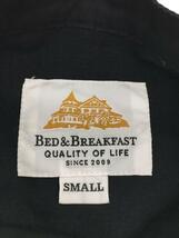 BED&BREAKFAST◆ノースリーブワンピース/S/コットン/BLK/無地/8054400014_画像3