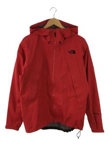 THE NORTH FACE◆/L/ゴアテックス/RED/CLIMB LIGHT JACKET/首・袖口回り・裾ヨゴレ