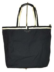 kate spade new york◆トートバッグ/ナイロン/BLK