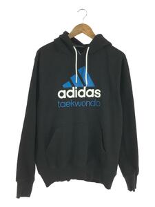 adidas◆パーカー/XL/コットン/BLK