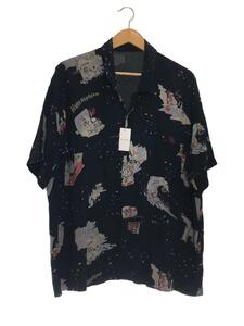 Porter Classic◆SHOWFOLK ALOHA SHIRT/M/レーヨン/ブラック/総柄/PC-024-1325