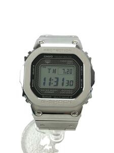 CASIO◆ソーラー腕時計・G-SHOCK/デジタル/SLV/SLV