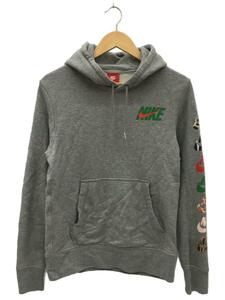 NIKE◆パーカー/S/コットン/GRY/無地/AJ8321-063