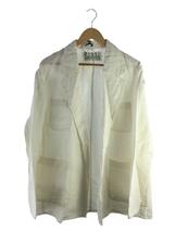 Misei/Linen Button Less Jacket/テーラードジャケット/FREE/リネン/ホワイト_画像1