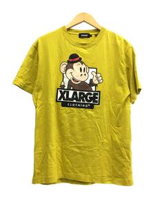 X-LARGE◆Tシャツ/L/コットン/YLW/プリント/101211011038
