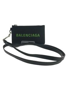 BALENCIAGA◆カードケース/レザー/BLK/メンズ/594548・1083・T・203437