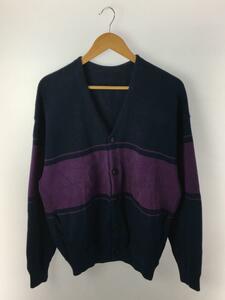 crepuscule◆border moss stitch V/N cardigan/カーディガン(厚手)/2/コットン/NVY