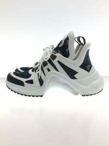 LOUIS VUITTON◆Arclight Line Sneakers/ハイカットスニーカー/42/ネイビー/レザー/1A9RX0