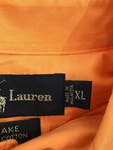 POLO RALPH LAUREN◆半袖シャツ/XL/コットン/オレンジ/無地_画像4