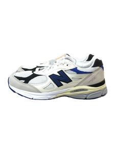 NEW BALANCE◆ローカットスニーカー/26.5cm/CRM/M990WB3/クリーム×ホワイト×ブルー