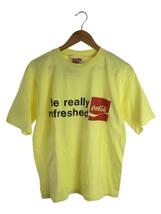 Coca・Cola◆Tシャツ/L/コットン/イエロー_画像1