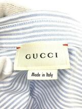 GUCCI◆半袖シャツ/-/コットン/BLU/ストライプ/546860_画像3