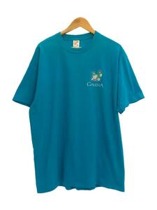 JERZEES◆推定90s/GALENA/MADE IN USA/Tシャツ/XL/コットン/BLU/プリント