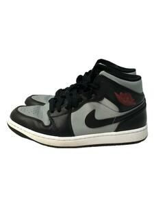 NIKE◆AIR JORDAN 1 MID/554724-096/27.5cm/GRY/ハイカットスニーカー