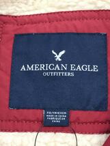 AMERICAN EAGLE◆ダウンベスト/XS/ポリエステル/RED_画像3