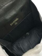 CHANEL◆2つ折り財布/レザー/BLK/レディース/擦れ/ダメージ有_画像5