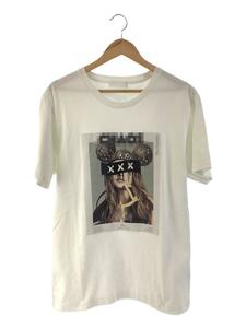 GOD SELECTION XXX◆Tシャツ/L/コットン/WHT/プリント/GA-A20-ST-04