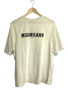 MSGM◆MSGMMILANO/プリントTシャツ/M/コットン/WHT/2841MDM210