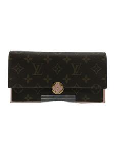 LOUIS VUITTON◆ポルト・フォイユ・フロール_モノグラム_BRW/PVC/BRW/M64586/CA4197